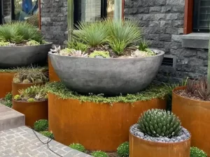 FormBoss customer installation of garden rings